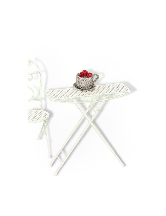 TAVOLINO AIRE BIANCO CM80X25XH80