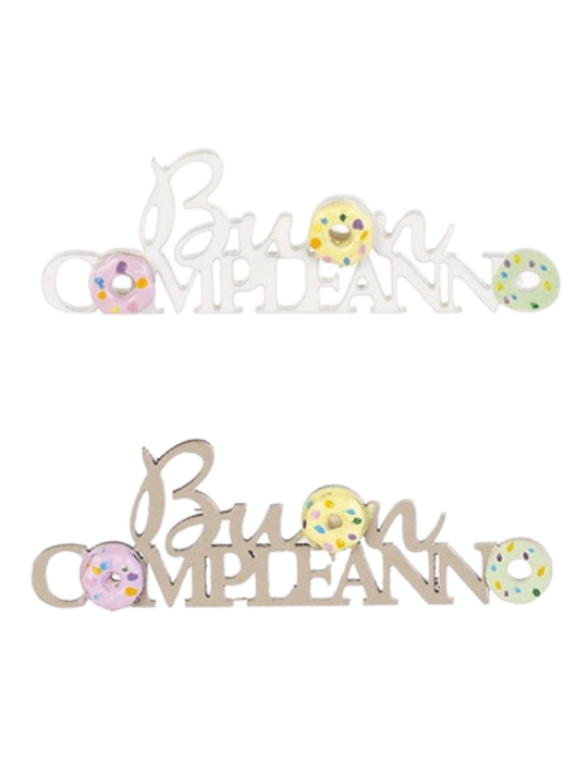 BUON COMPLEANNO BIANCA BEIGE 2COLORI