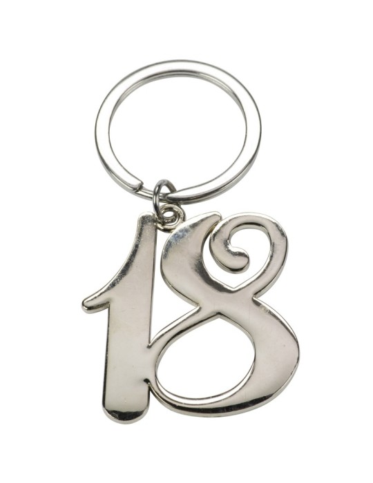 PORTACHIAVI 18 METALLO ARGENTO