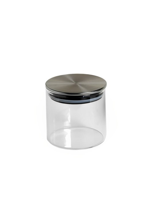 BARATTOLO VETRO TAPPO METALLO H6.4 CM
