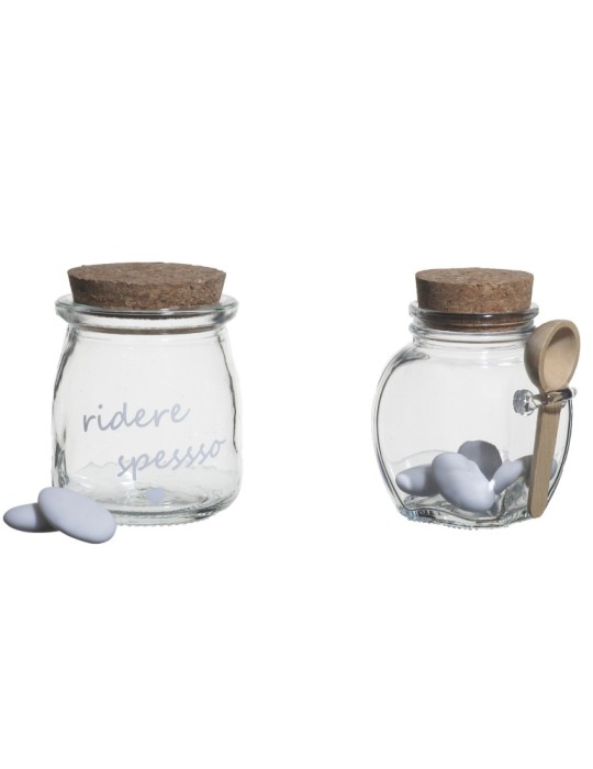 BARATTOLO TAPPO SUGHERO E CUCCHIAIO