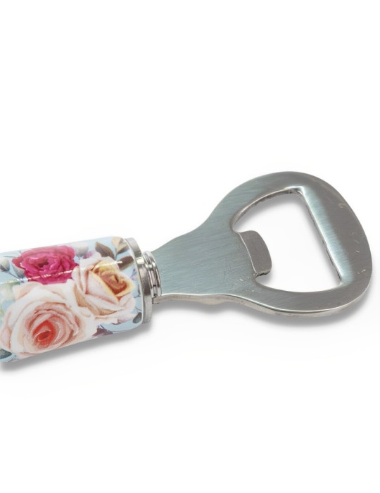 APRIBOTTIGLIA ROSA CON FIORI  CON BOX