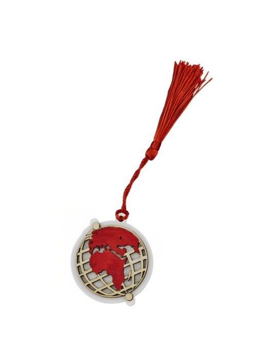 APPENDINO MAPPAMONDO LEGNO ROSSO