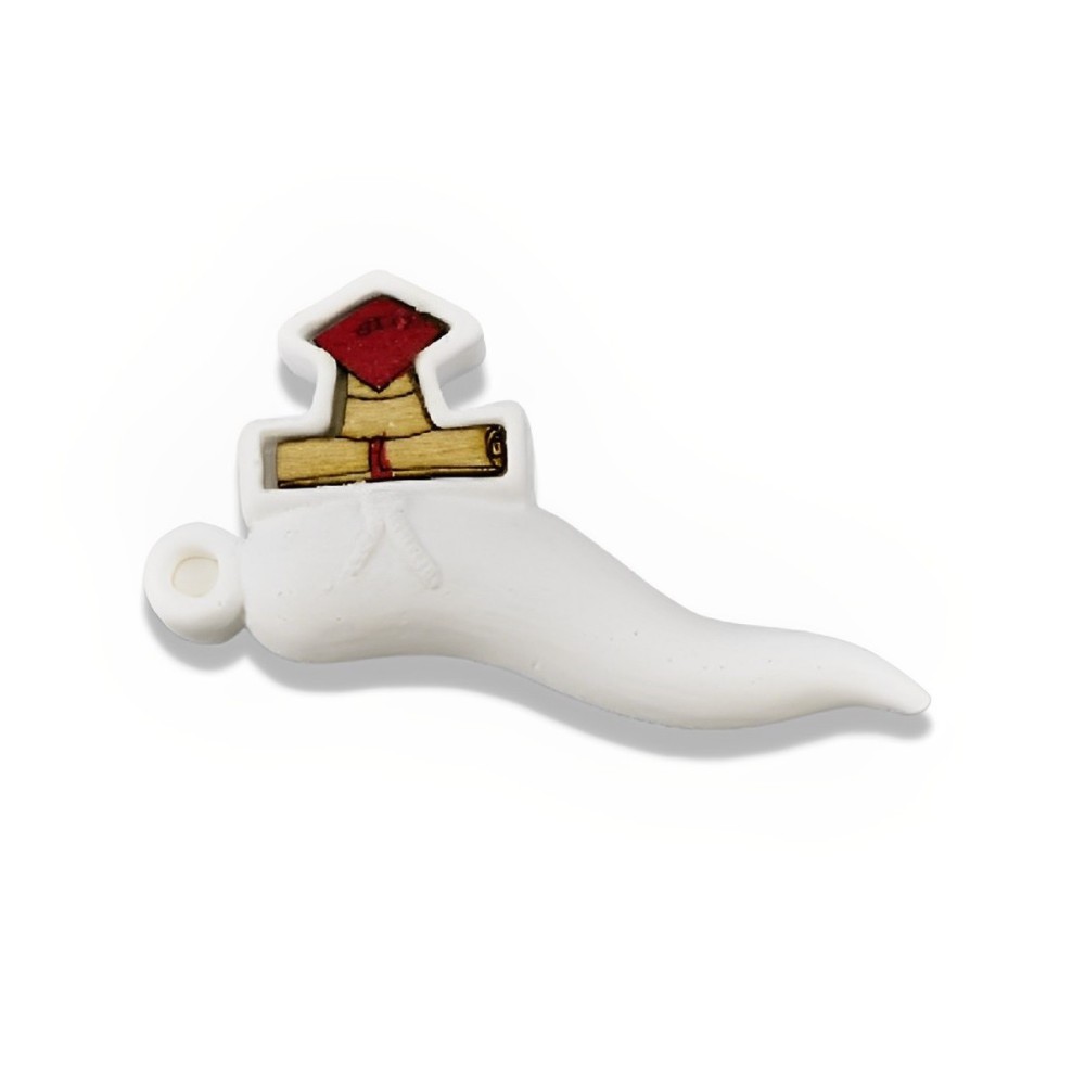 GESSETTO CORNETTO CON TOCCO LEGNO