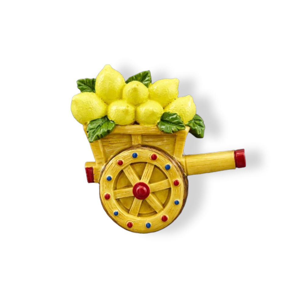 CARRETTO CON LIMONI MAGNETE 7.5CM