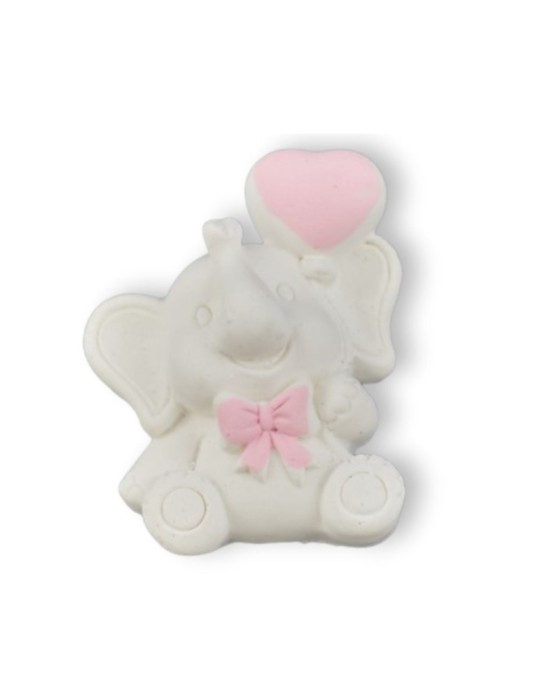 GESSETTO ELEFANTINO CON CUORI ROSA