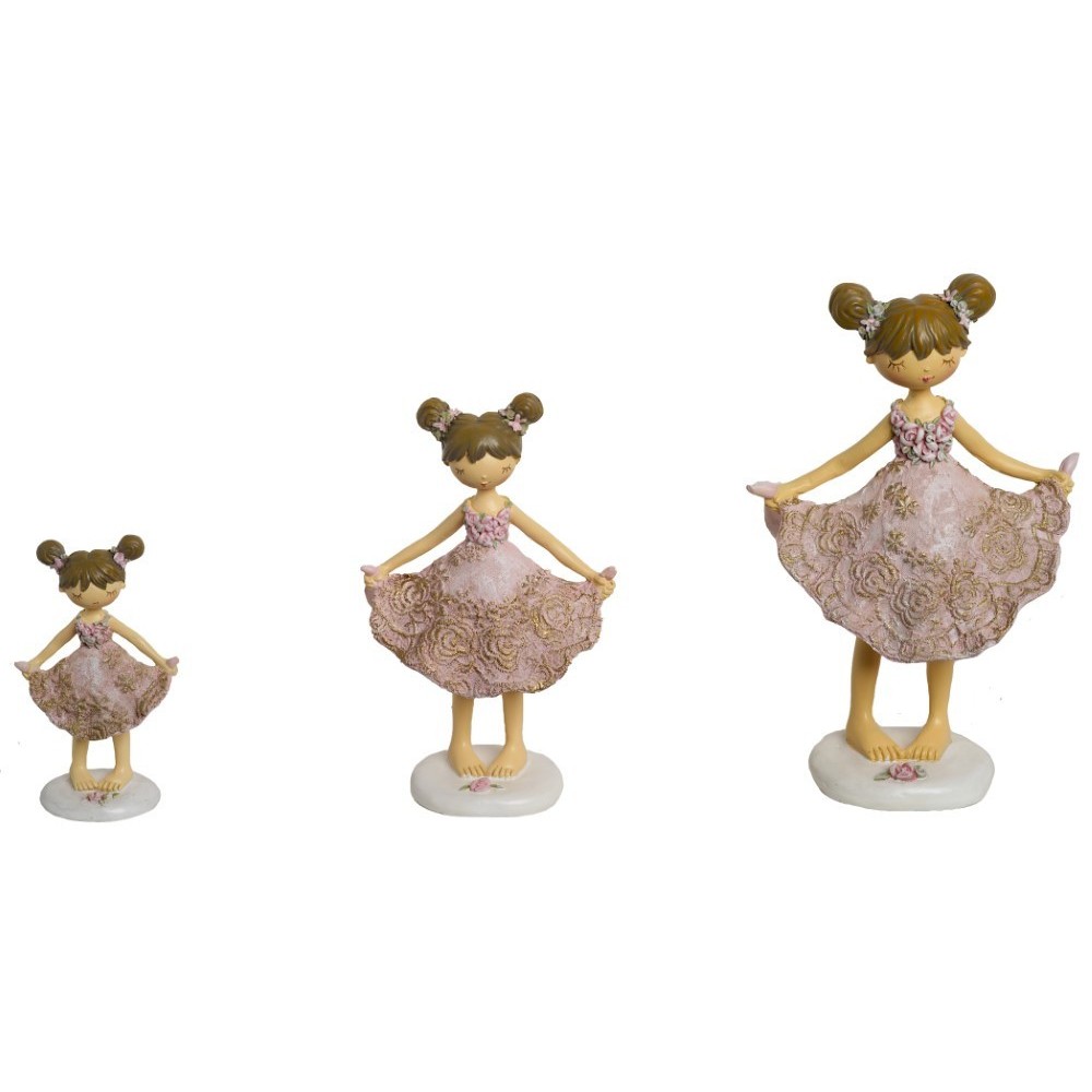 BIMBA VESTITO ROSA H16 MEDIUM