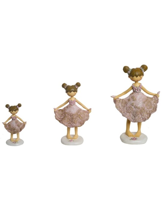 BIMBA VESTITO ROSA H16 MEDIUM