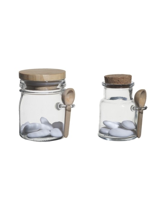 BARATTOLO TAPPO SUGHERO E CUCCHIAIO