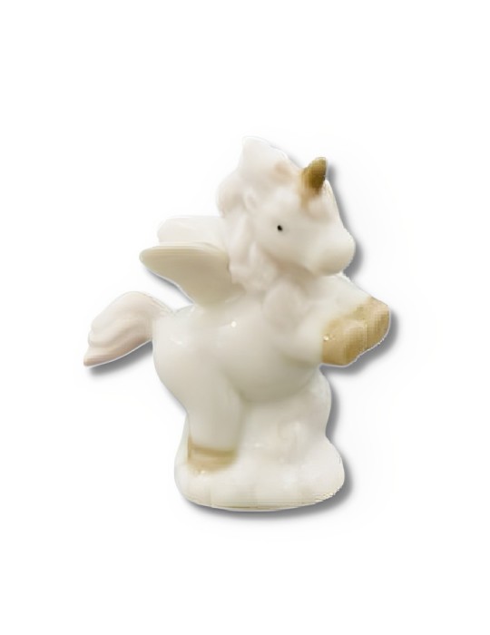 WHITE UNICORNO ROSA PICCOLO 5CM