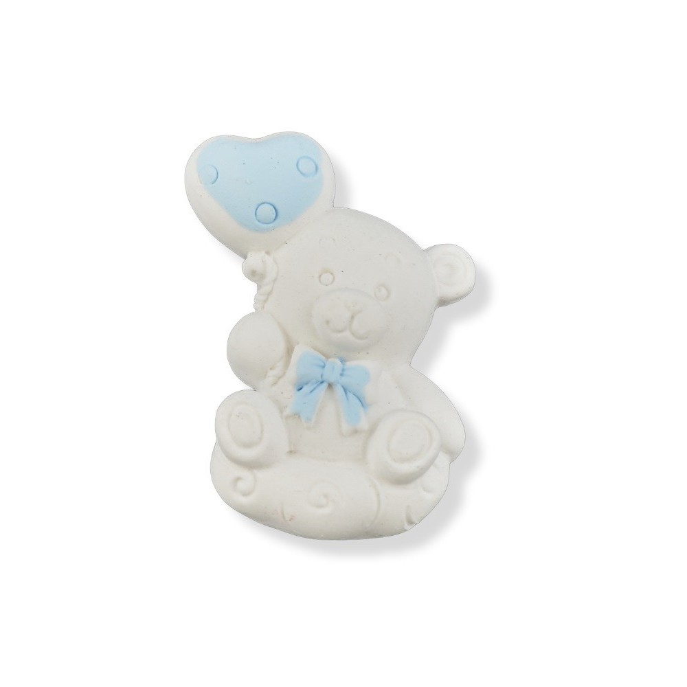 GESSETTO ORSETTO CUORICINO CELESTE