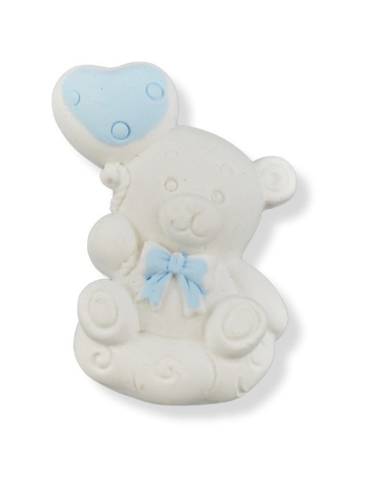 GESSETTO ORSETTO CUORICINO CELESTE