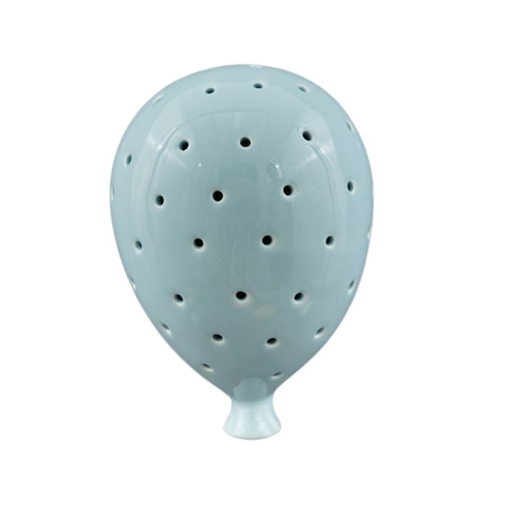 PALLONCINO LED DA MURO CELESTE MEDIO 15CM