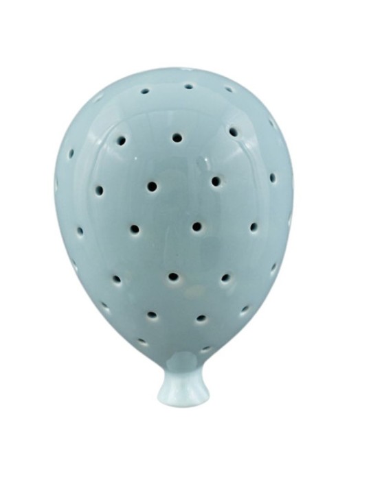 PALLONCINO LED DA MURO CELESTE MEDIO 15CM