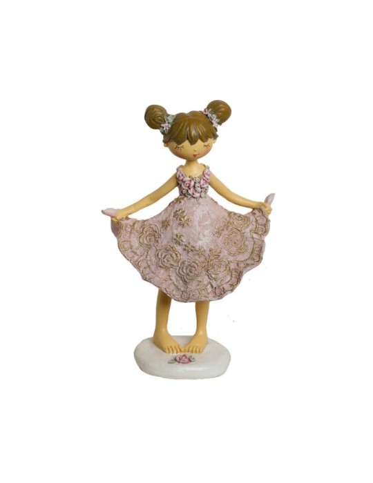 BIMBA VESTITO ROSA H16 MEDIUM