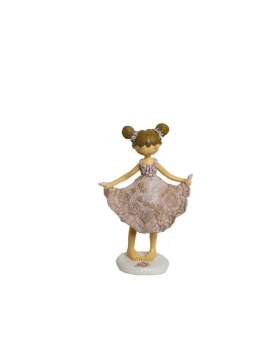 BIMBA VESTITO ROSA H10.5 SMALL