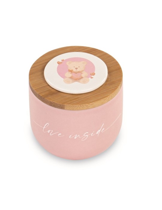 CANDELA BARATTOLO ROSA CON ORSETTO