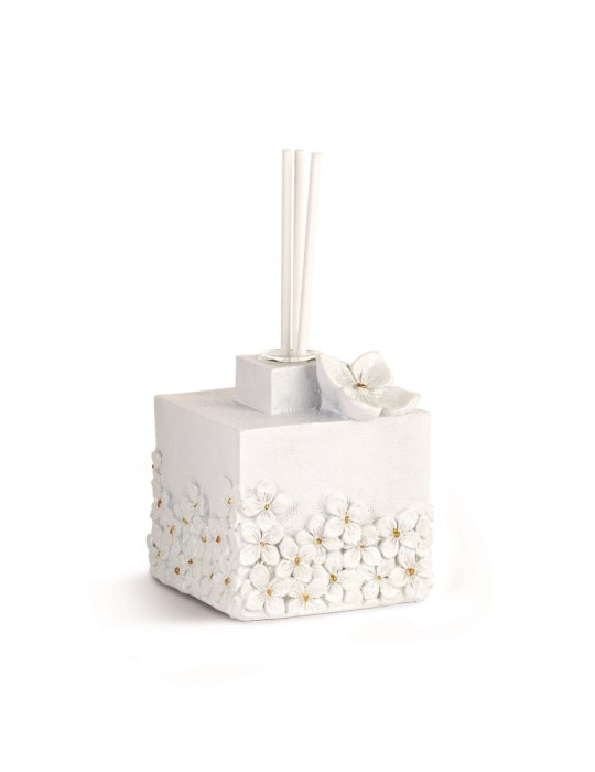 DIFFUSORE BIANCO FIORI GLITTER