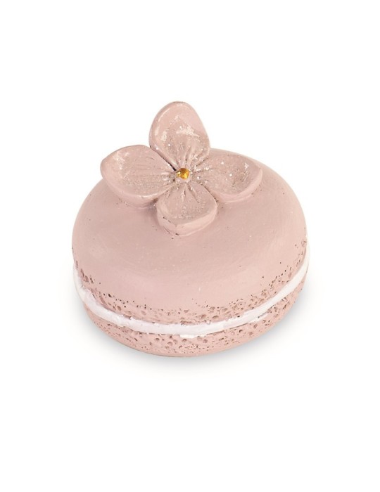 MAGNETE MACARON CIPRIA FIORI GLITTER
