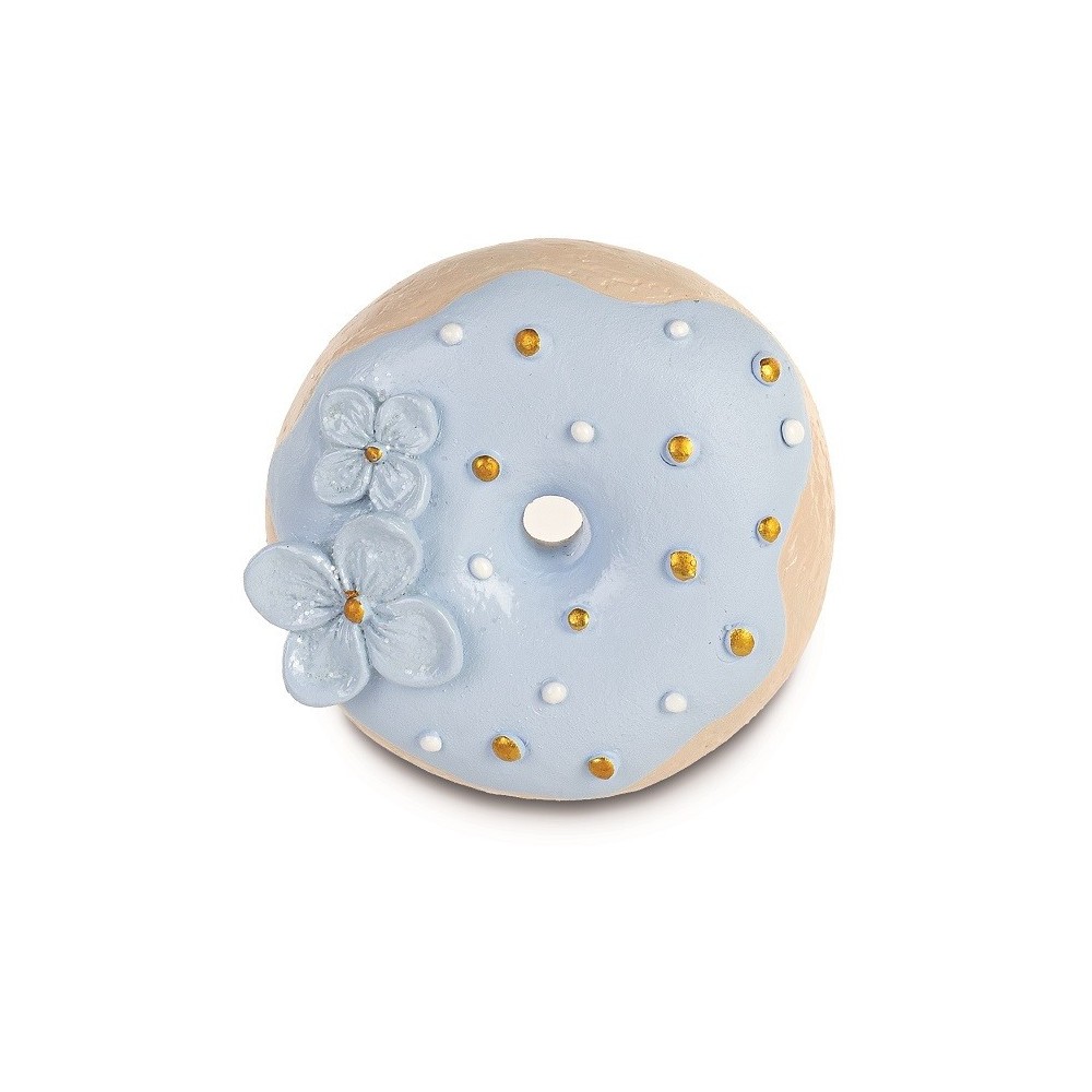 MAGNETE DONUTS AZZURRA FIORI GLITTER