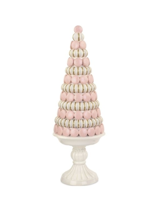 CONO MACARONS ROSA-ORO 55 CM