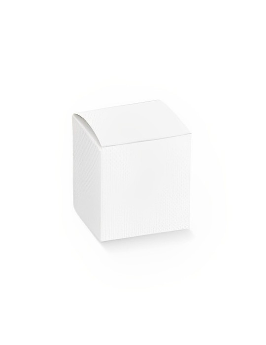 SCATOLA CON COPERCHIO LINO BIANCO