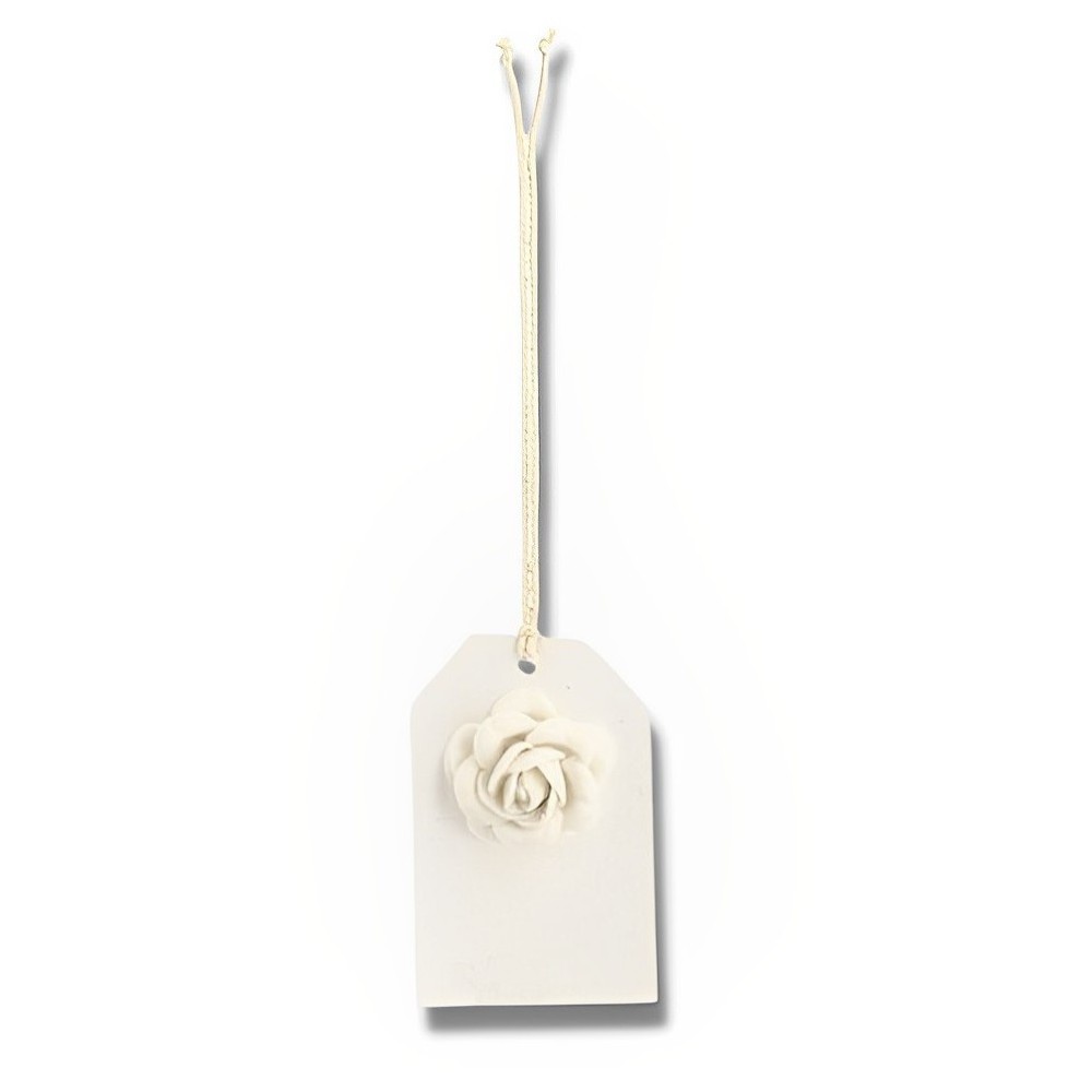 SET 12 TAG CON ROSA SOFT BIANCA