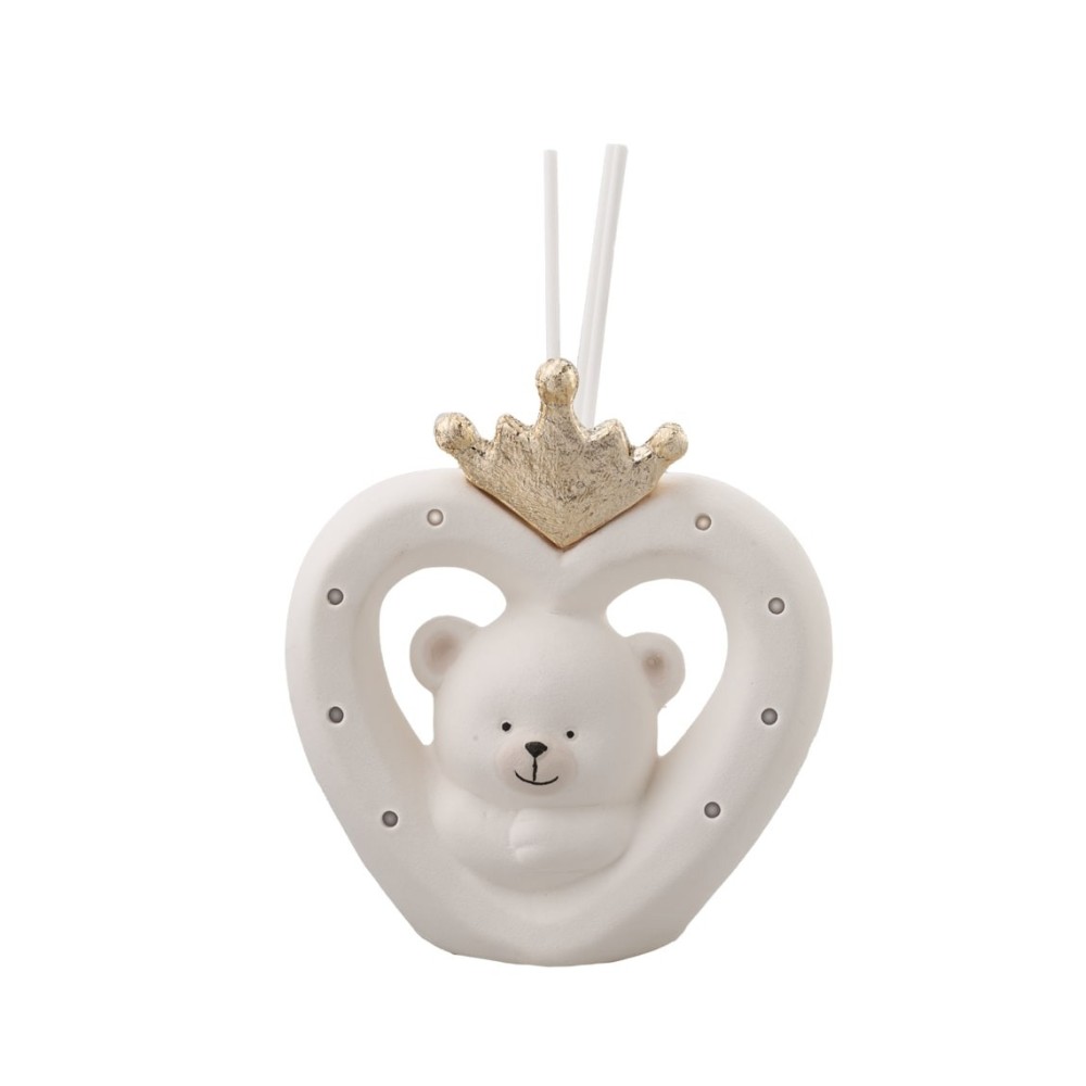 PROFUMATORE  ORSO CON CORONA E LED H13CM