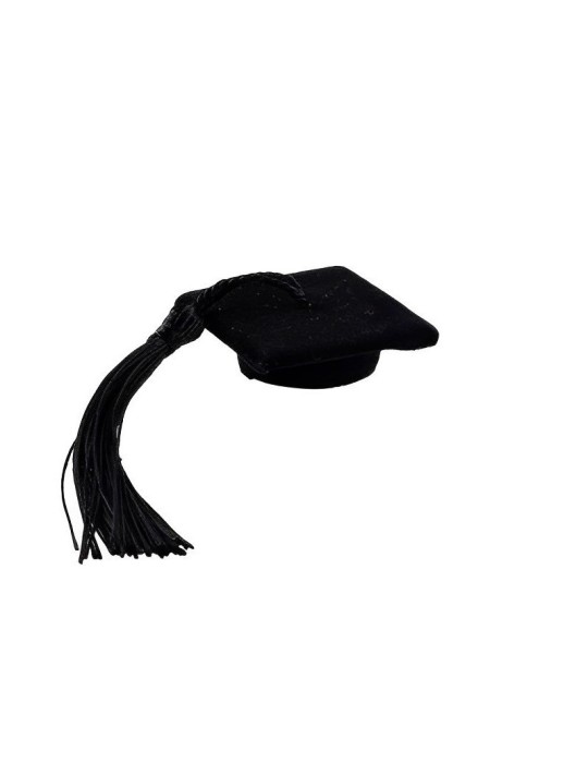 APPLICAZIONE TOCCO LAUREA NERO 11CM