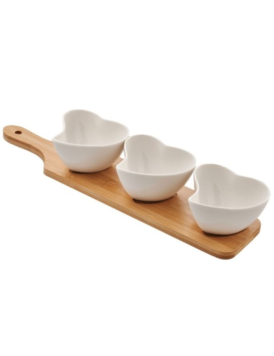 ANTIPASTIERA 3 CUORI CM.36