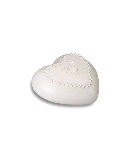 CANDELA CUORE BIANCO