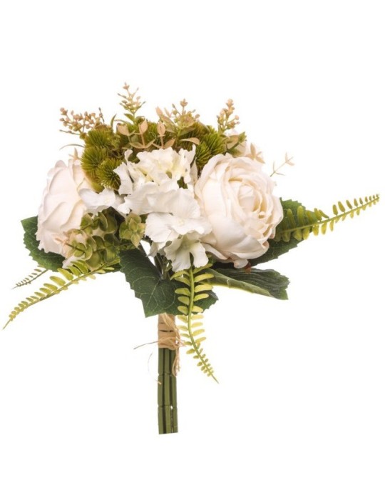 BOUQUET ROSE ORTENSIA CREMA