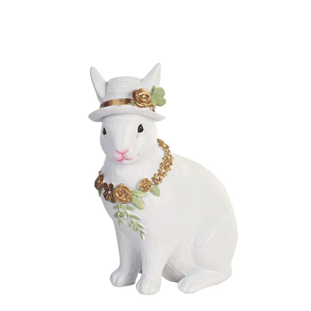 CONIGLIETTA BIANCA CON CAPPELLO