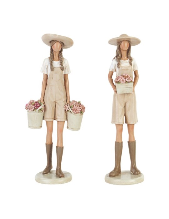 RAGAZZA CESTINI FIORI ASSORTITI