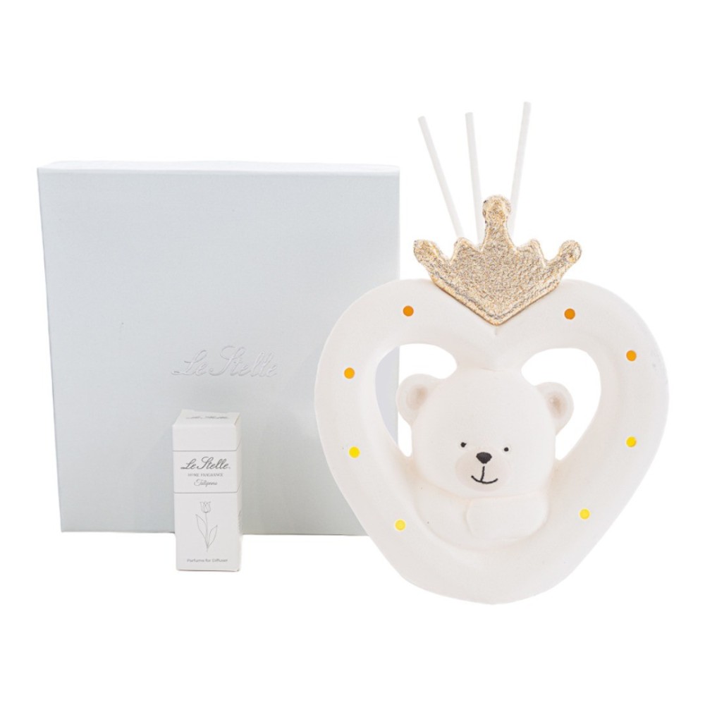 PROFUMATORE CUORE ORSETTO LED 12X5H12.5