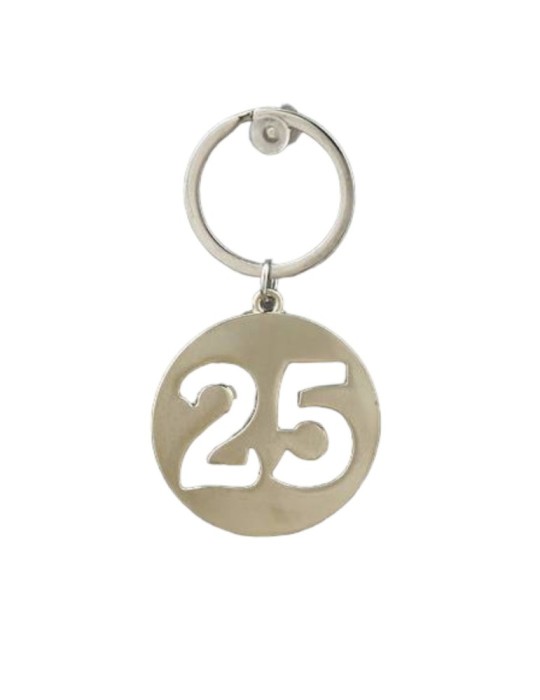 PORTA CHIAVI SILVER VENTICINQUE FORATO