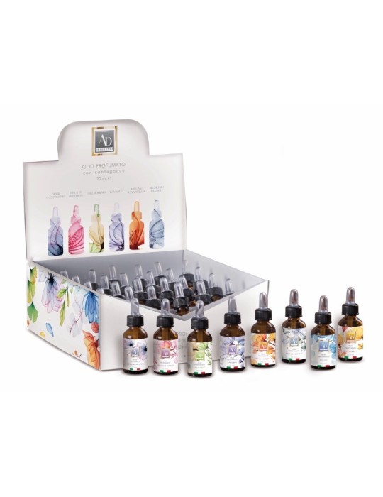BOTTIGLIA OLIO CONTAGOCCE ASSORTITI 6 FRAGRANZE 20ML.5