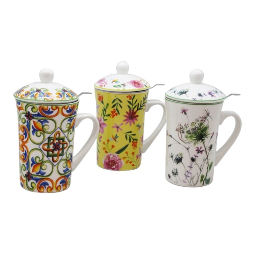 TISANIERA CON FILTRO E COPERCHIO