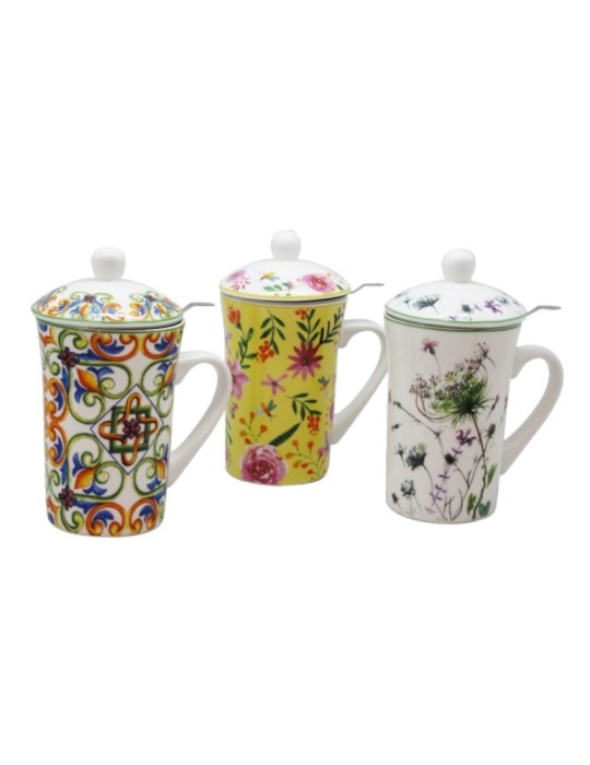 TISANIERA CON FILTRO E COPERCHIO