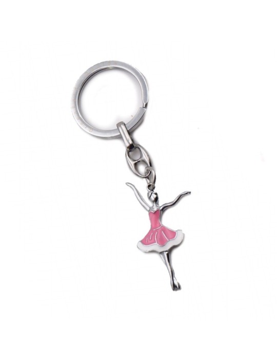 PORTACHIAVI BALLERINA STRASS