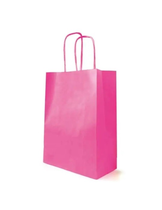SHOPPER KRAFT ROSE/BIANCO 35X14X44CM