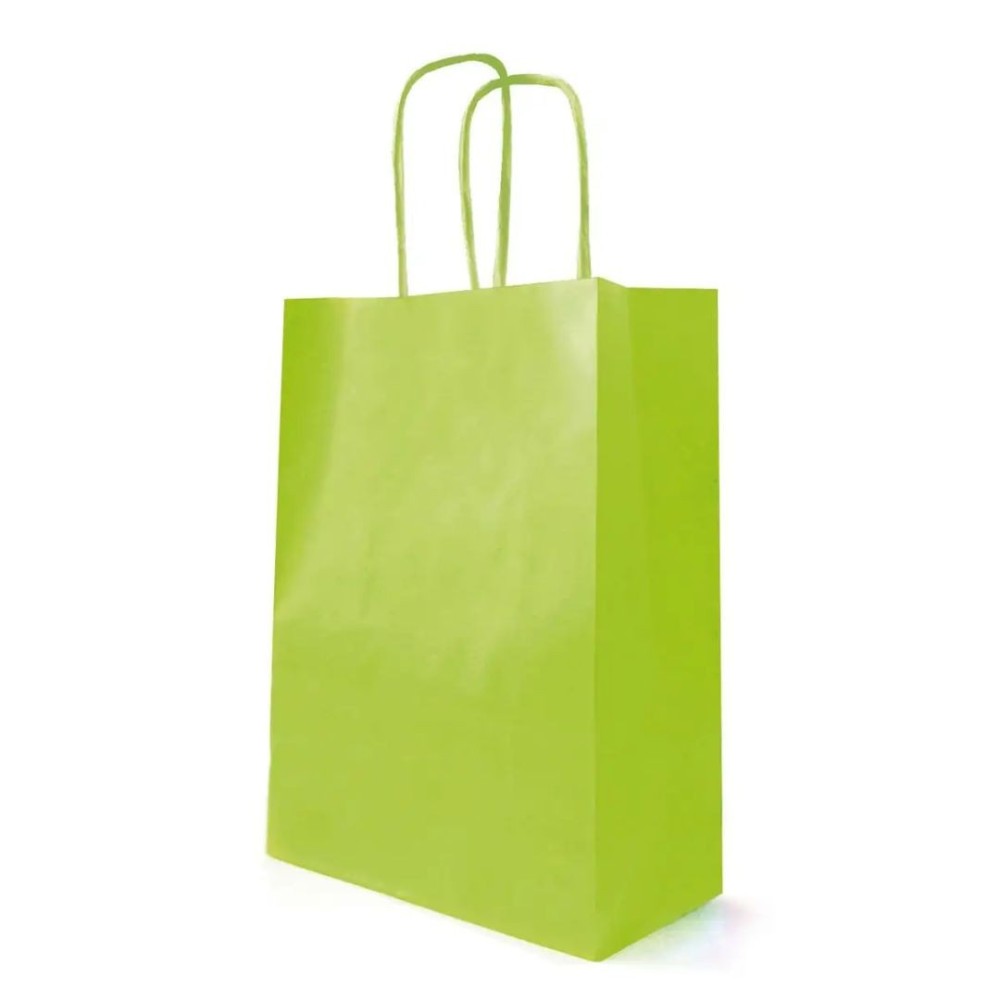 SHOPPER KRAFT VERDE 23X12X30CM