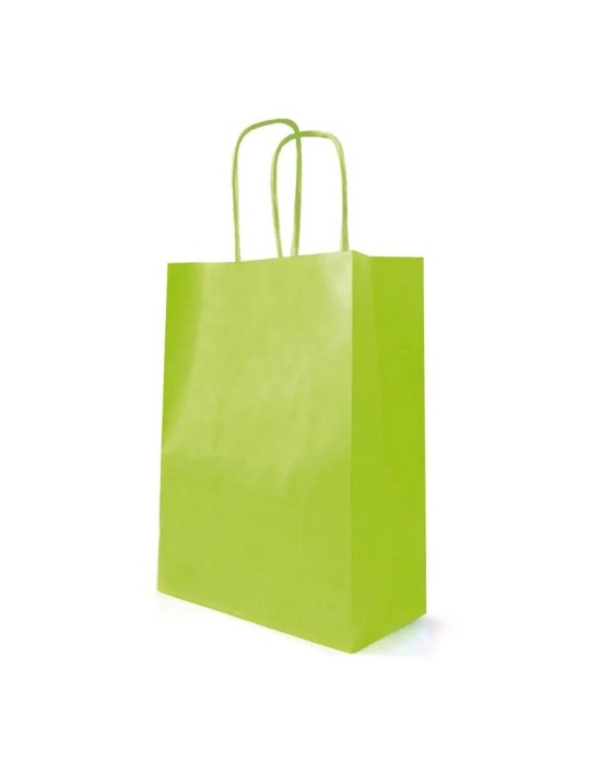 SHOPPER KRAFT VERDE 23X12X30CM