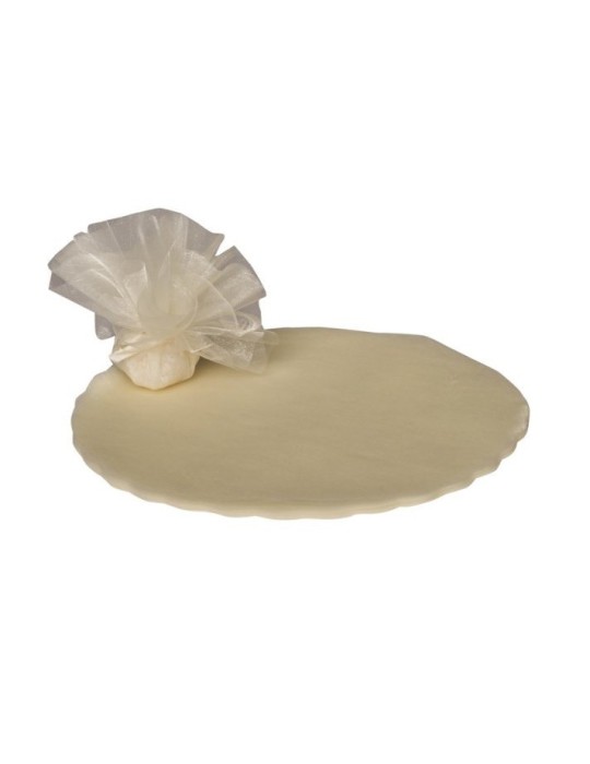 VELO DI FATA TONDO CM 24 ECRU
