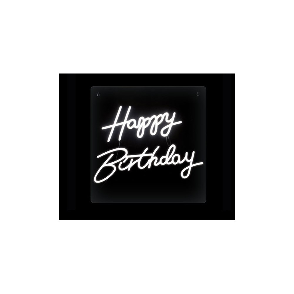 PANNELLO HAPPY BIRTHDAY LED 50X50CM