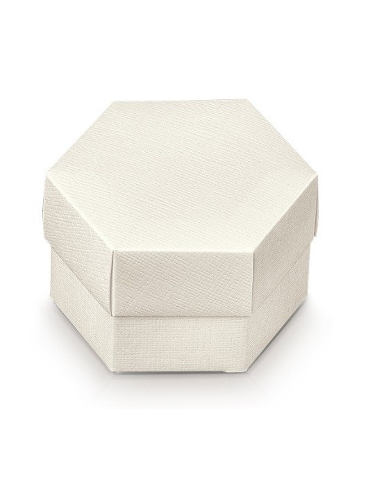 ESAGONO F/C 80X55 SETA BIANCO