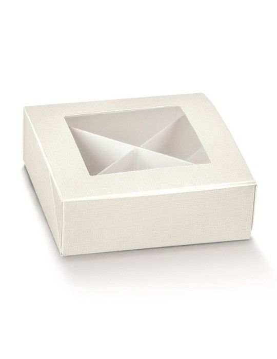 PRATICA C/F 120X120X40 SETA BIANCO