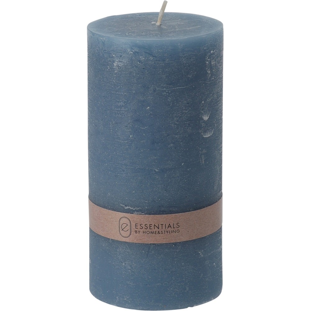 CANDELA RUSTICA 7X14CM BLU