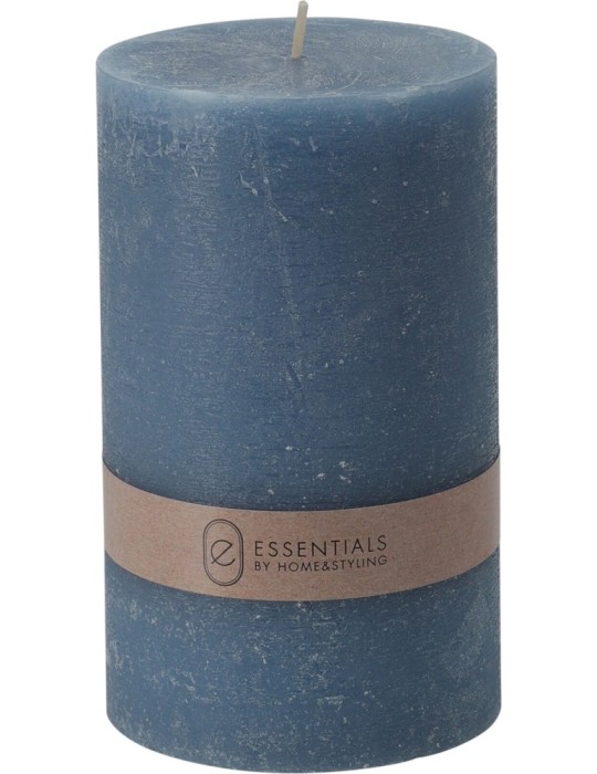 CANDELA RUSTICA 9X15CM BLU