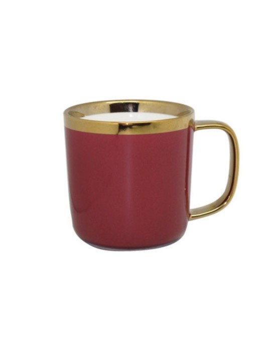 MUG NEW BONE CHINA BORDEAUX
